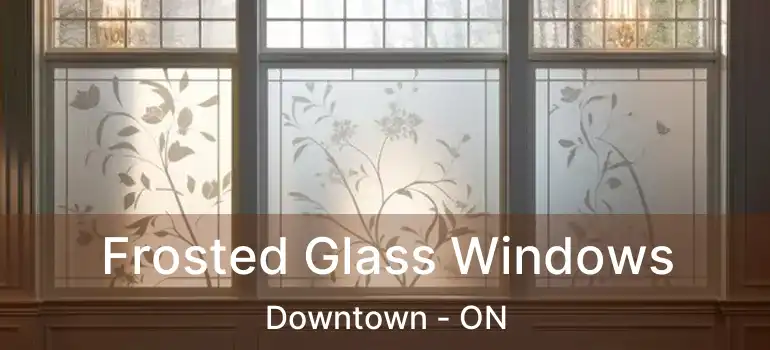  Frosted Glass Windows Downtown - ON
