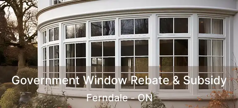  Government Window Rebate & Subsidy Ferndale - ON