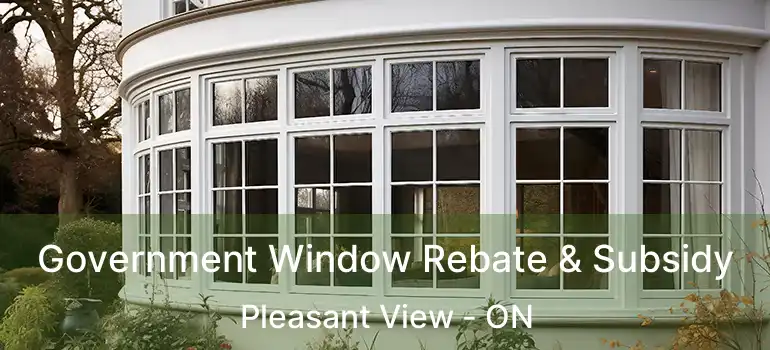  Government Window Rebate & Subsidy Pleasant View - ON