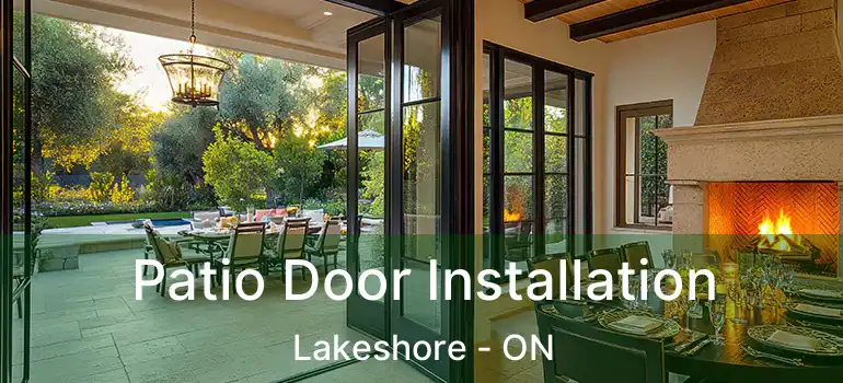  Patio Door Installation Lakeshore - ON