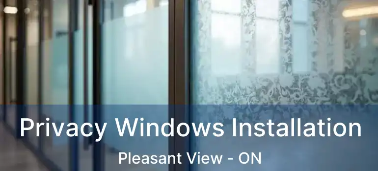  Privacy Windows Installation Pleasant View - ON