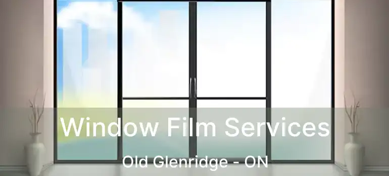  Window Film Services Old Glenridge - ON